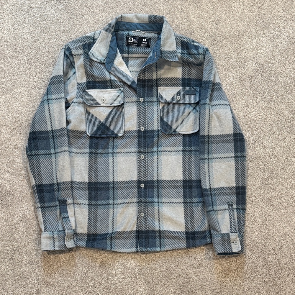 Salty Crew- Swellter Polar Fleece- Grey- Size S